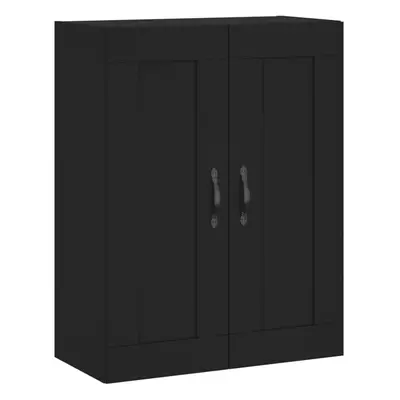 (black) vidaXL Wall Mounted Cabinet Bathroom Cabinet Cupboard White Engineered Wood