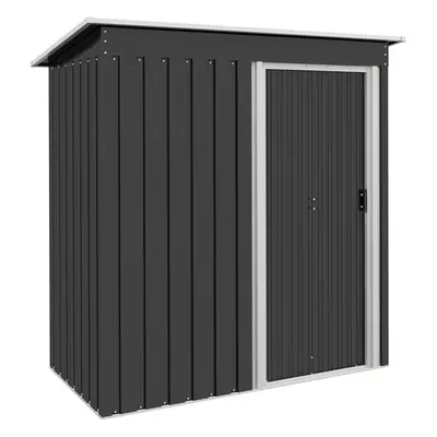 Outsunny x 3ft Garden Storage Shed Sliding Door Sloped Roof Tool, Black