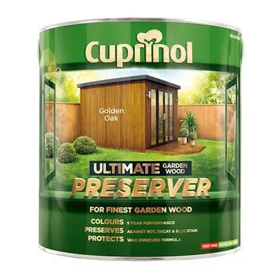 Cuprinol Ultimate Garden Wood Preserver Golden Oak Litre