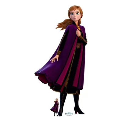 Anna Purple Coat from Frozen Official Disney Cardboard Cutout / Standee