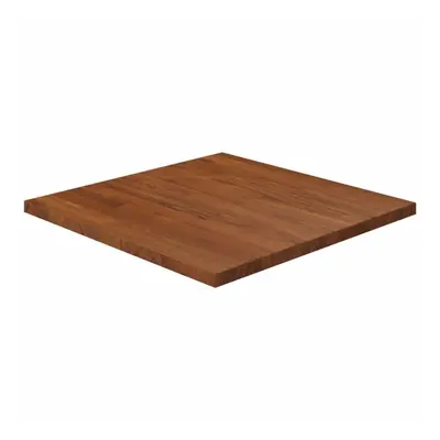 (Dark brown, x x 2.5 cm (L x W x T)) vidaXL Solid Wood Oak Square Table Top Desktop Multi Colour