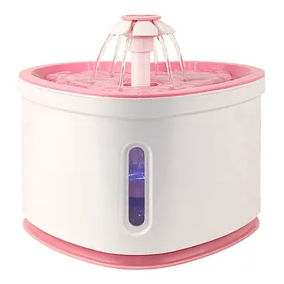 (Pink, with filters) Heart-shaped Water Dispenser, Automatic Circulation Filtering Mute Living W