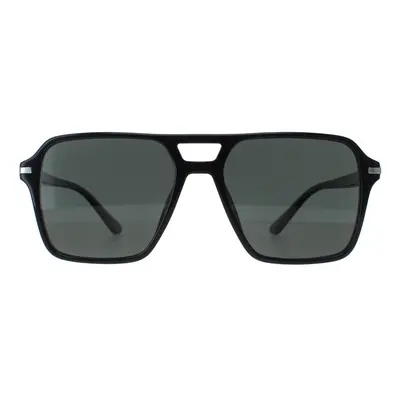 Prada Sunglasses PR20YS 1AB03R Black Green Polarized