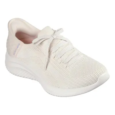 (3 UK, Natural) Skechers Womens/Ladies Ultra Flex 3.0 - Brilliant Trainers