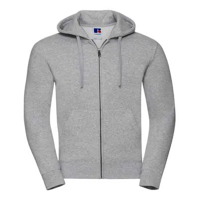 (3XL, Light Oxford) Russell Mens Authentic Hooded Sweatshirt