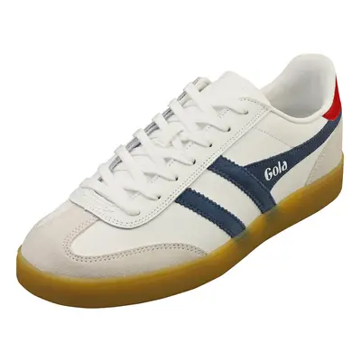 (8) Gola Viper Mens Casual Trainers in White Navy