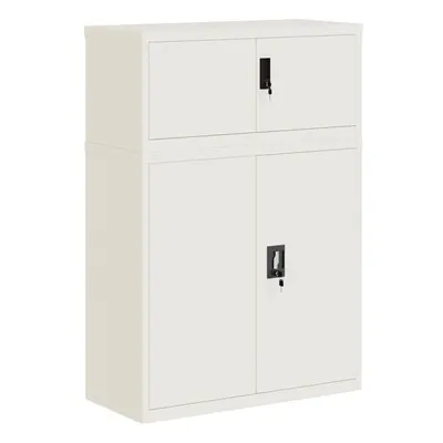 (white, x x cm) vidaXL File Cabinet Storage Cabinet Office Filing Cabinet Storage Unit Steel