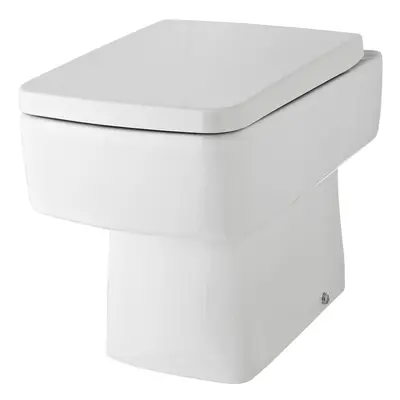 Square Back to Wall Toilet Pan - 400mm x 350mm x 520mm