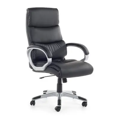 Office chair - Computer chair - Swivel - Black- Synthetic leather - KING