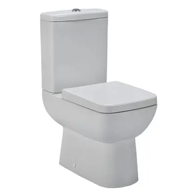 Semi Flush to Wall WC Toilet & Seat - 825mm x 375mm x 590mm