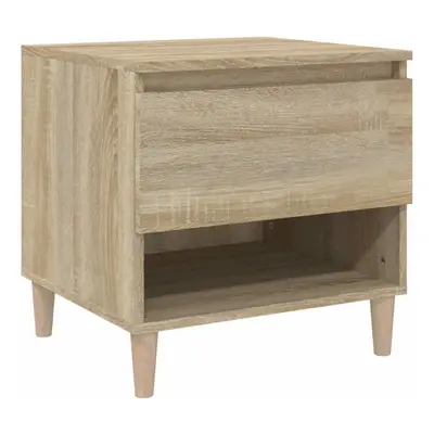 (sonoma oak, pcs) vidaXL 1/2x Bedside Table Engineered Wood Bed Cabinet End Table Multi Colours