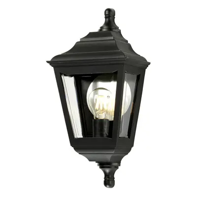 Outdoor IP44 Bulb Flush Light Low Ceiling Black LED E27 100W