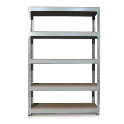 Garage Shelving 120cm Grey Shed Shelves / Wide Metal Warehouse Storage Racking