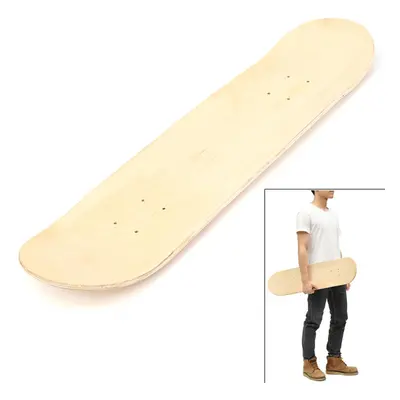 Blank Double Warped Concave Deck Natural Wood Skate Deck DIY Skateboard