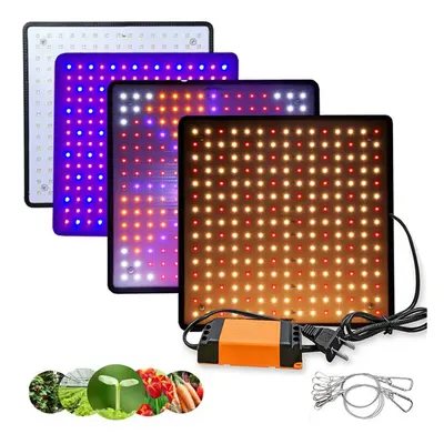 (EU Plug, Red + Blue) 1200W LED Grow Light Bulb Plant Lamp Panel for Indoor Hydroponic Flower Ve