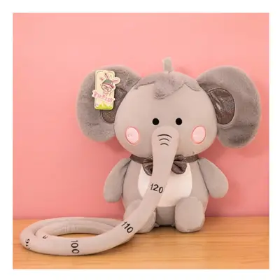 (Gray, 55cm) 30/40/55CM Soft Down Cotton Stuffed Plush Toy with Long Nose Height Ruler Function 