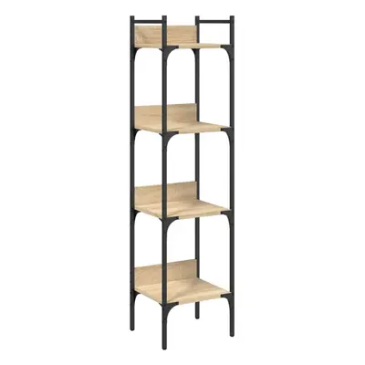 (sonoma oak, x x 138.5 cm) vidaXL Bookshelf Bookcase Storage Cabinet Shelving Unit Rack Engineer