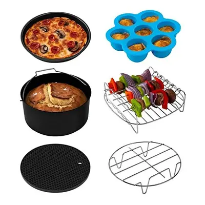 Air Fryer Accessories Set Fit All of Brands L Pack of Including Cake PanPizza PanMetal HolderMul