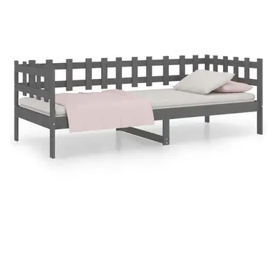 (grey, x cm) vidaXL Solid Wood Pine Day Bed Sleepover Occasional Bed Multi Colours/Sizes