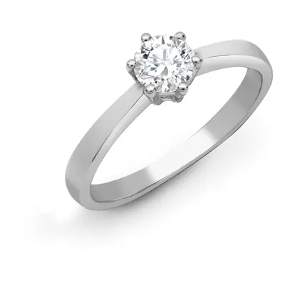 (L) Jewelco London Solid 18ct White Gold Claw Set Round G SI1 2ct Diamond Solitaire Engagement R