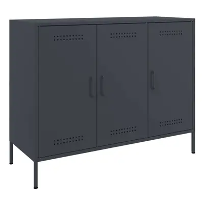 vidaXL Sideboard Storage Cupboard Side Cabinet Highboard Anthracite Steel