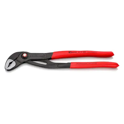 Knipex Cobra? QuickSet High-Tech Water Pump Pliers grey atramentized, with non-slip plastic coat