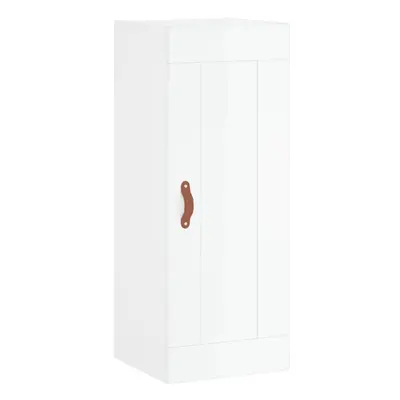 (high gloss white) vidaXL Wall Mounted Cabinet Bathroom Cabinet Cupboard White Engineered Wood