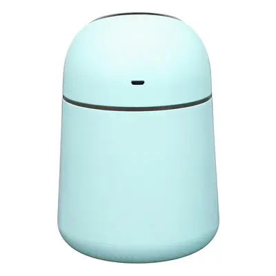 (Blue) Air Purifier Household Mini Aromatherapy Humidifier LED Night Light Small Fan