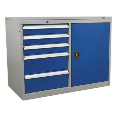 Industrial Tool Storage Cabinet - Drawers & Shelf Locker - Heavy Duty