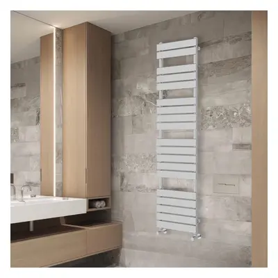 (1800x450mm) NRG Flat Panel Heated Towel Rail Bathroom Rad Radiator Chrome