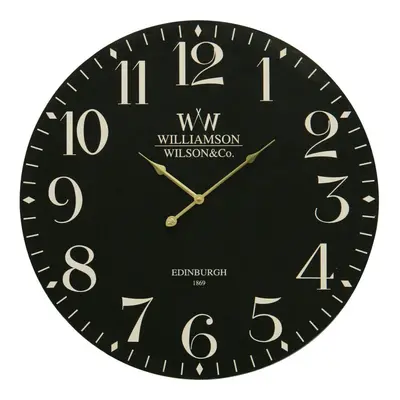 Classical MDF Wall Clock, Black, cm