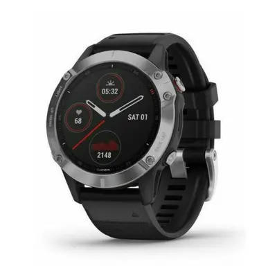 Garmin Fenix GPS Running Watch Black Band - Silver