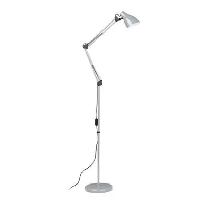 Grey Metal Adjustable Floor Lamp