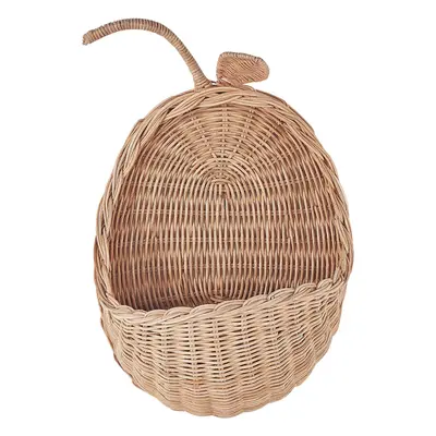 Rattan Apple Wall Bakset Natural MAKONDE