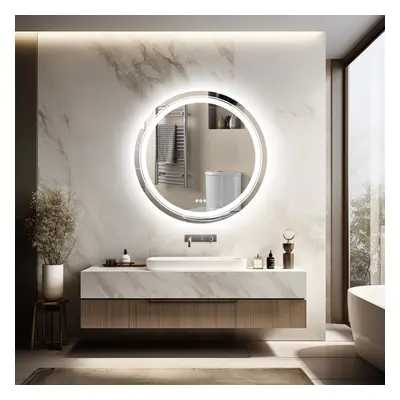 900 * 900mm Round Wall Mounted Led Backlit Vanity Mirror Dimmable