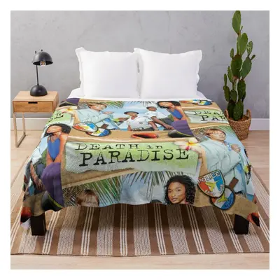 Fleece Throw Blanket BBC Death in Paradise for Sofa Couch Kids x Inches