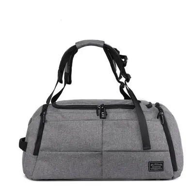 (Gray) Outdoor Men Women Luggage Travel Bag Satchel Shoulder Gym Sports Handbag with Shoes Stora