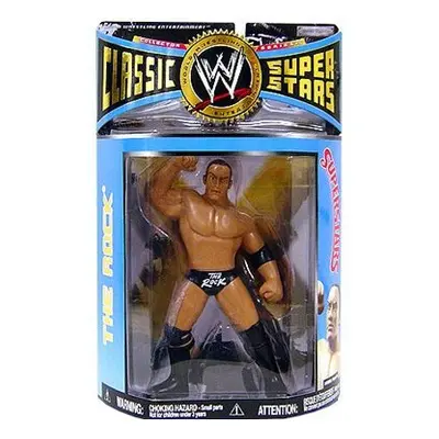 WWE Wrestling Classic Superstars Series Action Figure The Rock LJN Style