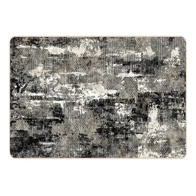 (black and white, x cm) vidaXL Rug Washable Patchwork Anti Slip Home Floor Carpet Floor Area Rug