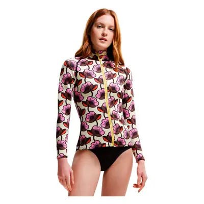 (18/20, Fushia Passion) Regatta Womens Orla Kiely Full Zip Bold Pattern Surf Swim Scuba Jacket T