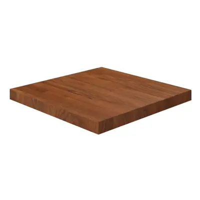 (Dark brown, x x cm (L x W x T)) vidaXL Solid Wood Oak Square Table Top Desktop Multi Colours Br