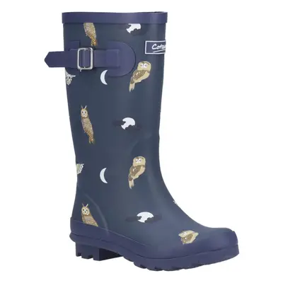 (13 UK Child, Blue) Cotswold Childrens/Kids Woodland Owl Wellington Boots