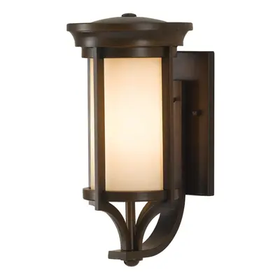 Outdoor IP44 Wall Light Heritage Bronze LED E27 60W