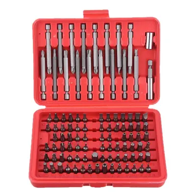 98pcs Torx Star Spline Hex Cross Slotted Screwdriver Bit Set Garage Repair Tool