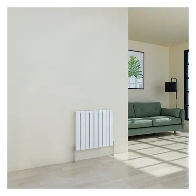 (600 x 614mm Double, White) Flat Panel Designer Radiator