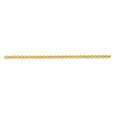 (16) Jewelco London 9ct Yellow Gold Silky Spiga Pendant Chain Necklace - 1.5mm Gauge