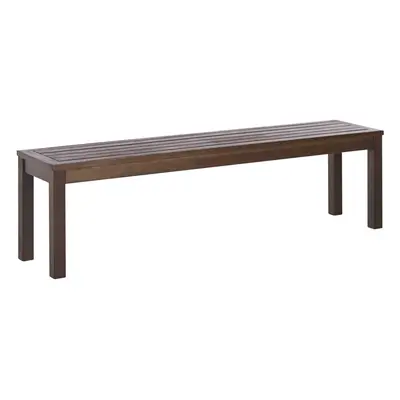 Garden Bench TUSCANIA cm Eucalyptus Wood Dark Brown