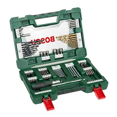 Bosch 91pc. V-Line Titanium Drill and Screwdriver Bit Set (for Wood, Masonary and Metal, Includi