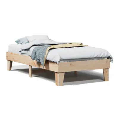 vidaXL Bed Frame without Mattress Bed 75x190 cm Small Single Solid Wood Pine