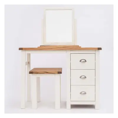 Off White Dressing Table Set Bedroom Furniture Mirror Stool Makeup